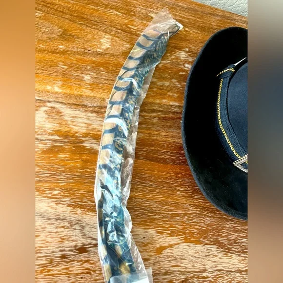 NWT Pirates of Caribbean Angelica Hat by Disney with Feather #42606 - Picture 4 of 10